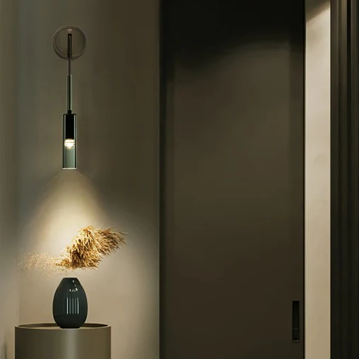 Applique murale suspendue en verre gris fumé au design moderne en forme de bouteille - Image 3