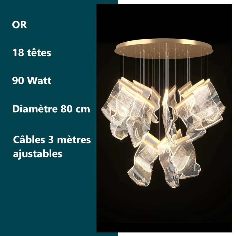 Lustre de luxe au design moderne - LED - Image 35