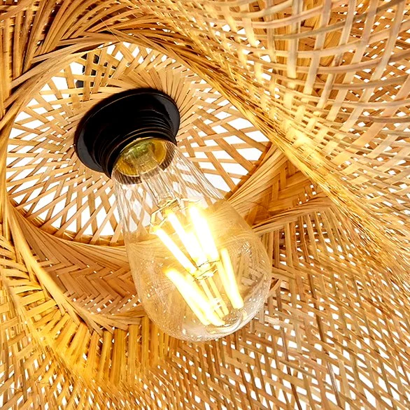 Suspension tressée en bambou naturel au style bohème et scandinave - Image 7