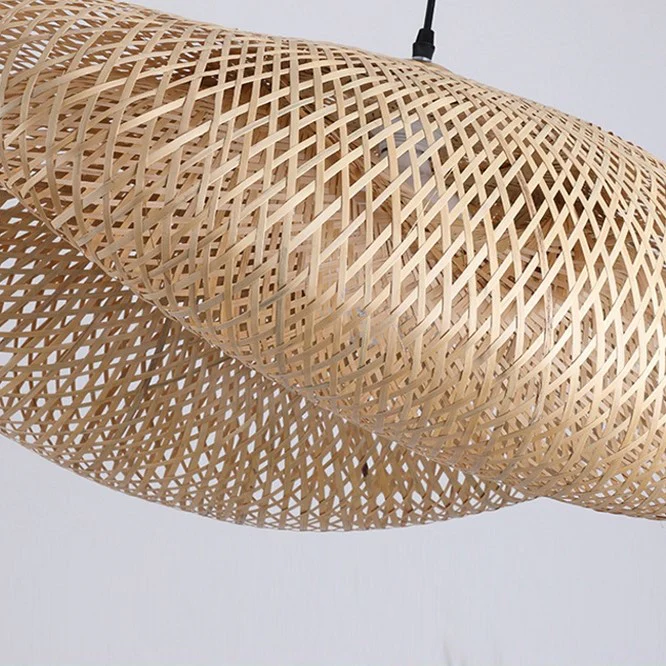 Suspension tressée en bambou naturel au style bohème et scandinave - Image 9