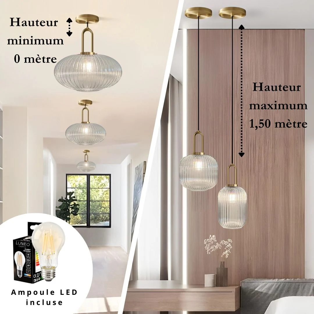 Suspension en verre | Vintage - Image 13